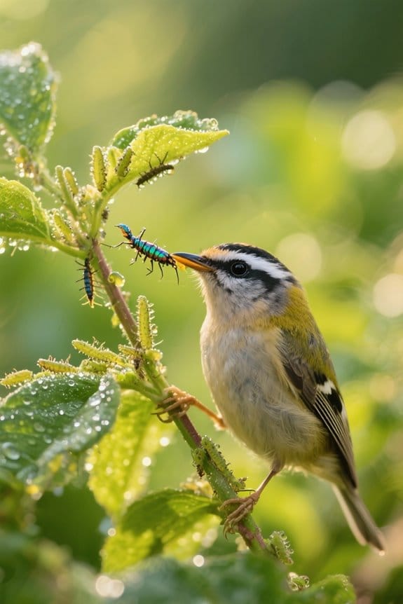 birds manage garden pests