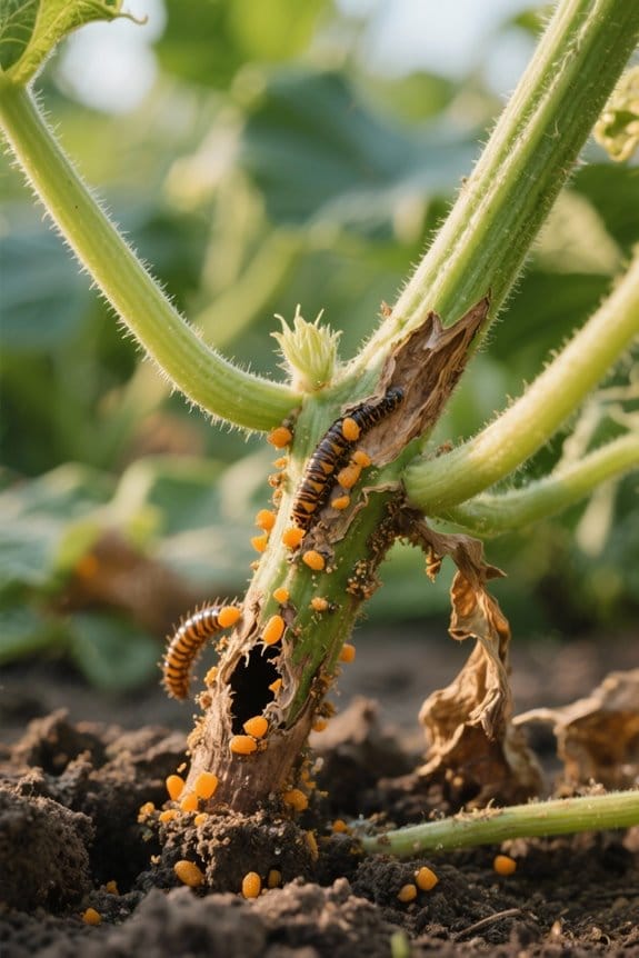 signs of squash infestation