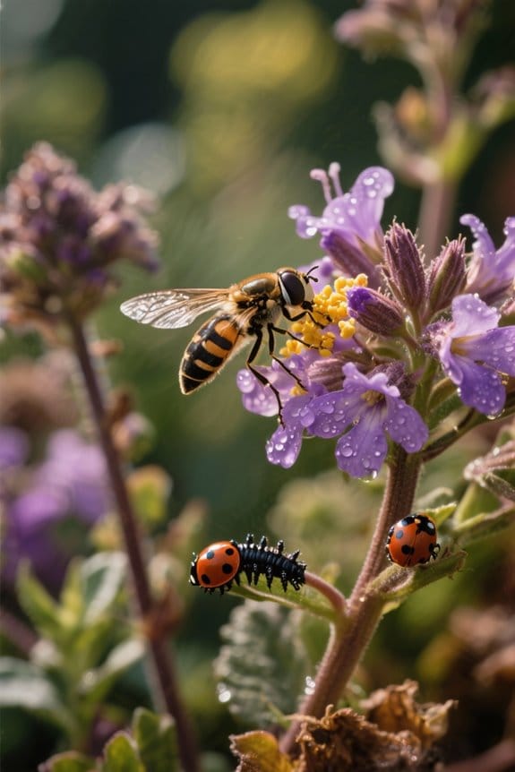 thriving garden for pollinators