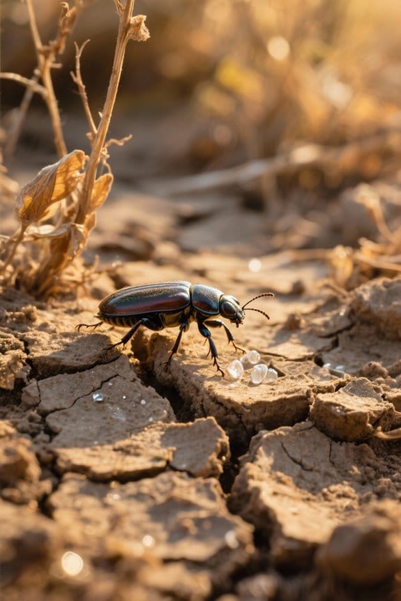 drought affects insect behavior