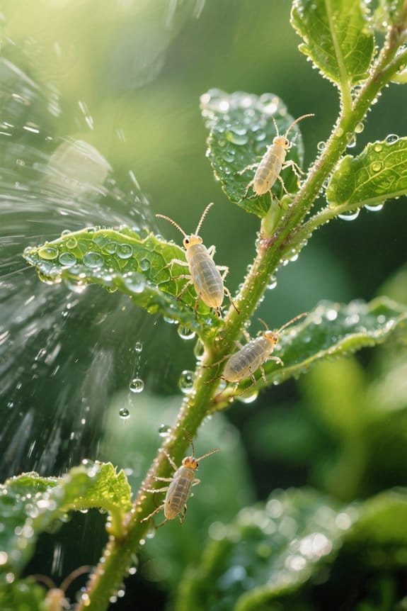 water spray methods insects